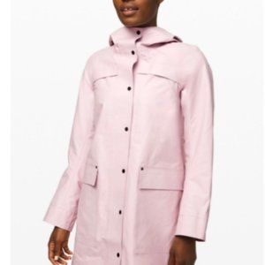 Lululemon Into the Drizzle Rain Pink Coat Jacket Women Excellent condition Size8